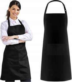 Konyhai Kötény Védő Kötény Vendéglátóipari Vízálló Fekete