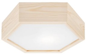 Lamkur Mennyezeti lámpa HEX NATURAL 1xE27/60W/230V á. 32 cm fenyő LA42671