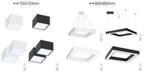 Immax NEO 07239L - LED Dimmelhető lámpa CANTO LED/60W/230V fekete Tuya + távirányító