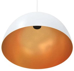 függőlámpák 2 db Állítható magasságú E27 fehér Ø 30 cm Fém