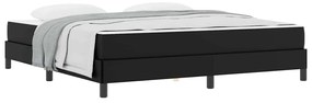 Ágy matracmal Fekete 180 x 200 cm Műbőr