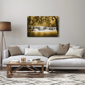 Kép - Vízesés, vintage (90x60 cm)