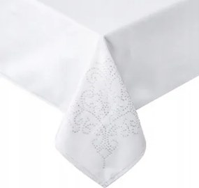 Abrosz Dekoratív 85x85 Fehér, YVETTE2 Cirkóniákkal