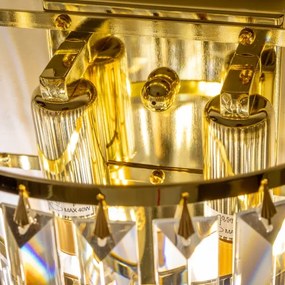 Brilagi - LED Fali kristály lámpa MOZART 2xE14/40W/230V arany