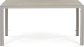 Kerti asztal 150x89 cm, fém, polywood, bézs, AZT-S1215 CRM