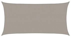 világosszürke négyszögletű HDPE napvitorla 160 g/m² 2,5x4,5 m