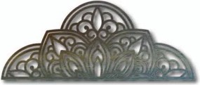 Fából készült falfestmény fél mandala - BOHEMIA