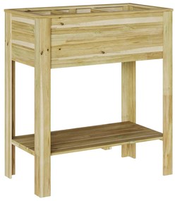 Kert Növényállvány 85x46x94 cm Kezelőtt Fa Fenyő