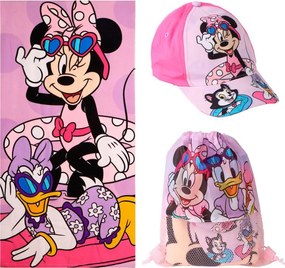 Disney Minnie Daisy törölköző, tornazsák, baseball sapka szett