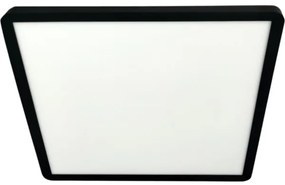 LED mennyezeti lámpatest, 32 W, 230 V, 3000/4000/6500 K, 40x40 cm, fekete