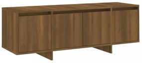 barna tölgyszínű szerelt fa TV-szekrény 120x30x40,5 cm