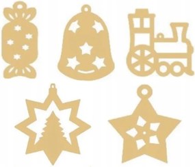 Fa Gömbök Karácsonyfadíszek 10DB Medál