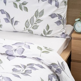 4Home Krepp ágynemű Soft Leaves, 160 x 200 cm, 70 x 80 cm