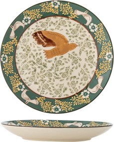 Zöld desszertes kőedény tányér ø 16 cm Hezha – Bloomingville