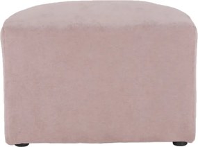Klub fotel puffal, rózsaszín, ROSE