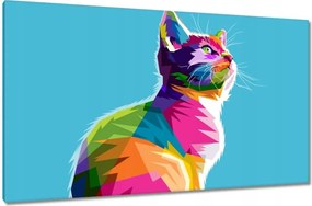 Vászonkép 120x70 Absztrakt macska