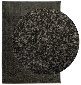 ISTAN antracitszürke hosszú szálú fényes szőnyeg 200 x 280 cm