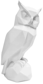 Fehér polirezin bagoly szobor Owl - PT LIVING
