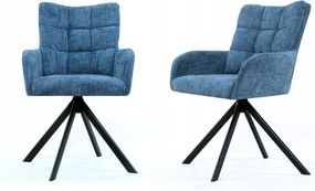 2 db-os étkező-konyha szék szett velúr kék
