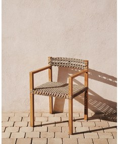 Natúr színű műrattan étkezőszék szett 2 db-os Giverola – Kave Home