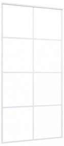 fehér ESG üveg és alumínium tolóajtó 102,5x205 cm