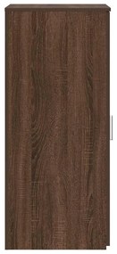 tároló szekrény barna tölgy 40x45x103,5 cm szerelt fa
