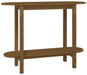Mézbarna tömör fenyőfa tálalóasztal 110x40x80 cm