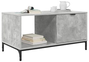 Dohányzóasztal Beton szürke 90 x 49 x 46 cm Faanyag