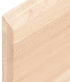 kezeletlen tömör tölgyfa fali polc 60x20x4 cm