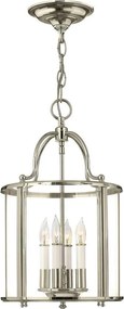 Hinkley HK-GENTRY-P-M-PN - Láncra függesztett csillár GENTRY 4xE14/60W/230V fényes króm