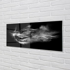 Akrilkép Nő balett füst szürke háttér 100x50 cm