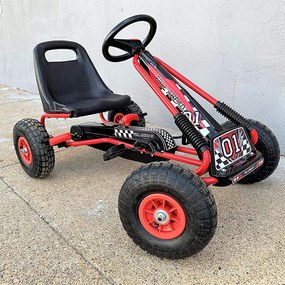 Pedálos gyerek gokart, piros