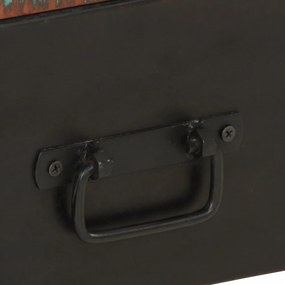 tömör újrahasznosított fa TV-szekrény 120 x 30 x 40 cm