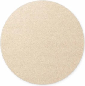 Bézs kézi szövésű gyapjú kerek szőnyeg ø 160 cm Puristic Knots – Elle Decoration
