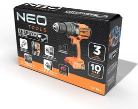 Kefe nélküli ütvecsavarozó 100 Nm Energy+, akkumulátor nélkül 04-616