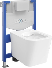 Mexen Fenix XS-F, rejtett modul és függő WC Teo, fehér, 6803385XX00