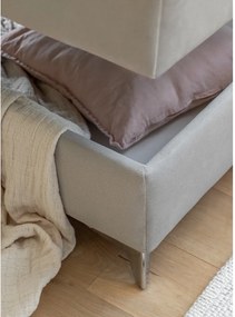 Sötétszürke bársony kinyitható-tárolóhelyes sarokkanapé (jobb oldali-L alakú) Laurence – ELTAP