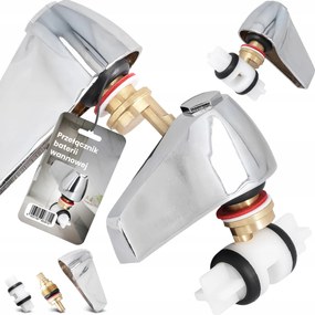 Kád Csaptelep Kapcsoló Zuhany csaptelep Sárgaréz Krómozott LX