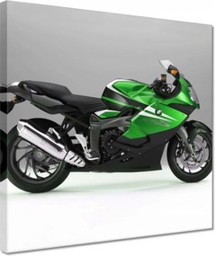 Vászonkép 30x30 Lime motoros versenyautó