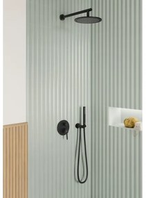 Villeroy & Boch TVC000462000K5 - matt fekete zuhanytartó kifolyóval