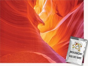 Fotótapéta Flizelina Absztrakt 3D Barlang Sziklák Fény 200x140 ragasztó