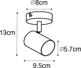 Modern spotlámpa sárgaréz állítható - Jeana