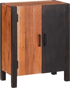 vidaXL Széf Barna 55 x 30 x 75 cm Tömör Akácfa