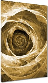 Vászonkép 80x120 Szépia fraktál rózsa