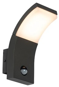 Kültéri fali lámpa antracit LED-del IP54 mozgásérzékelővel - Litt