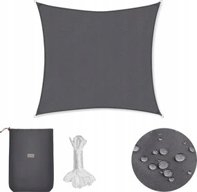 Napvitorla Napellenző Napellenző 200 X 200 CM Antracit