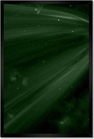 Poszter keretben 40x60 Palackzöld Kozmosz