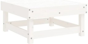 Fehér tömör fenyőfa kerti lábzsámoly