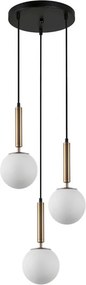 ITALUX PND-2324-3A-GD-OPAL RAVENA TöbbĂĄgĂș FĂŒggesztett LĂĄmpa E27 IP20