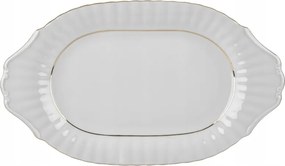 Ovális tál 30cm Iwona B014 Arany vonal